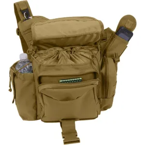 Coyote Brown XL Advanced Tactical Shoulder Bag Messenger MOLLE Camo Travel Pack