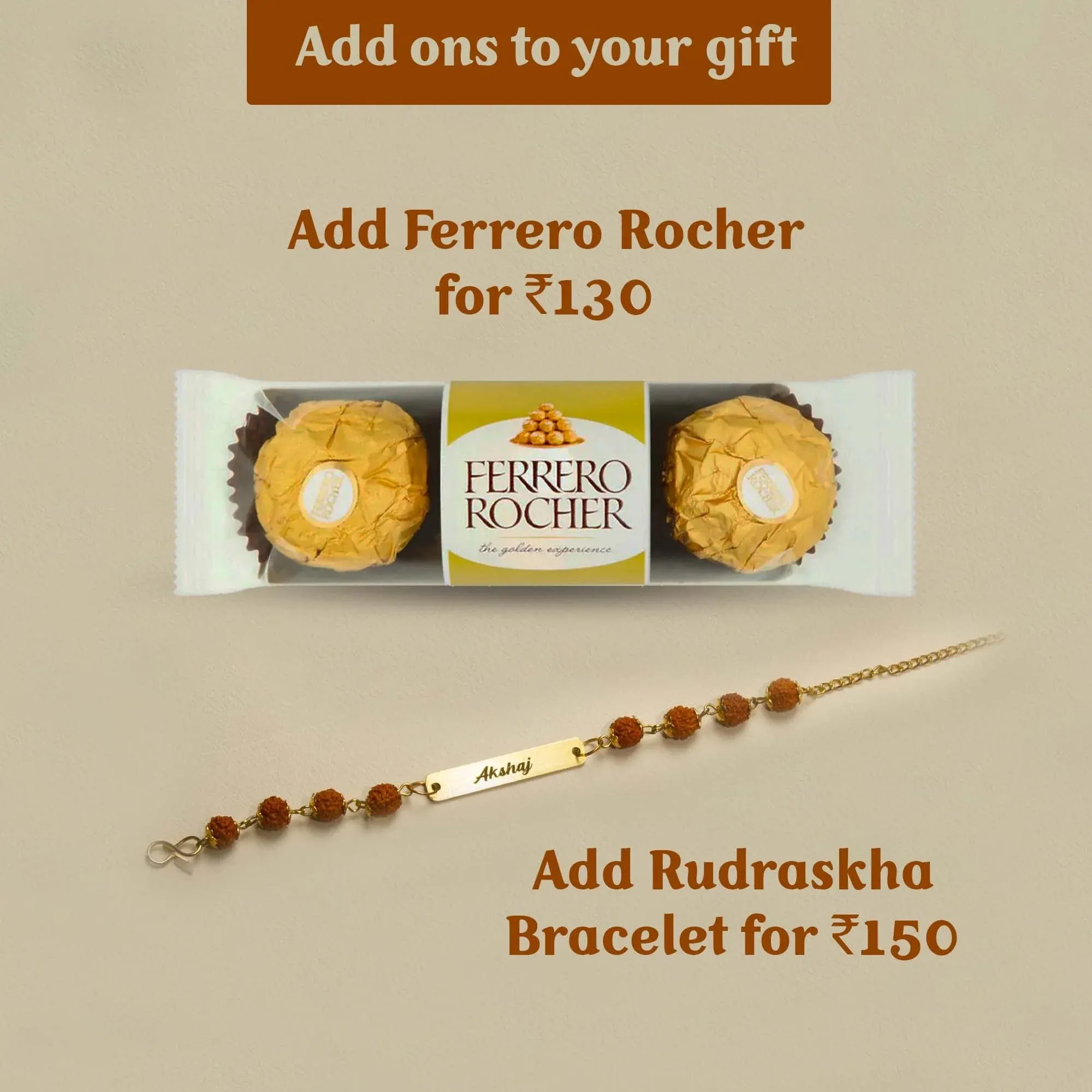 Customized Women's Gift Combo 2 Pcs - Brown