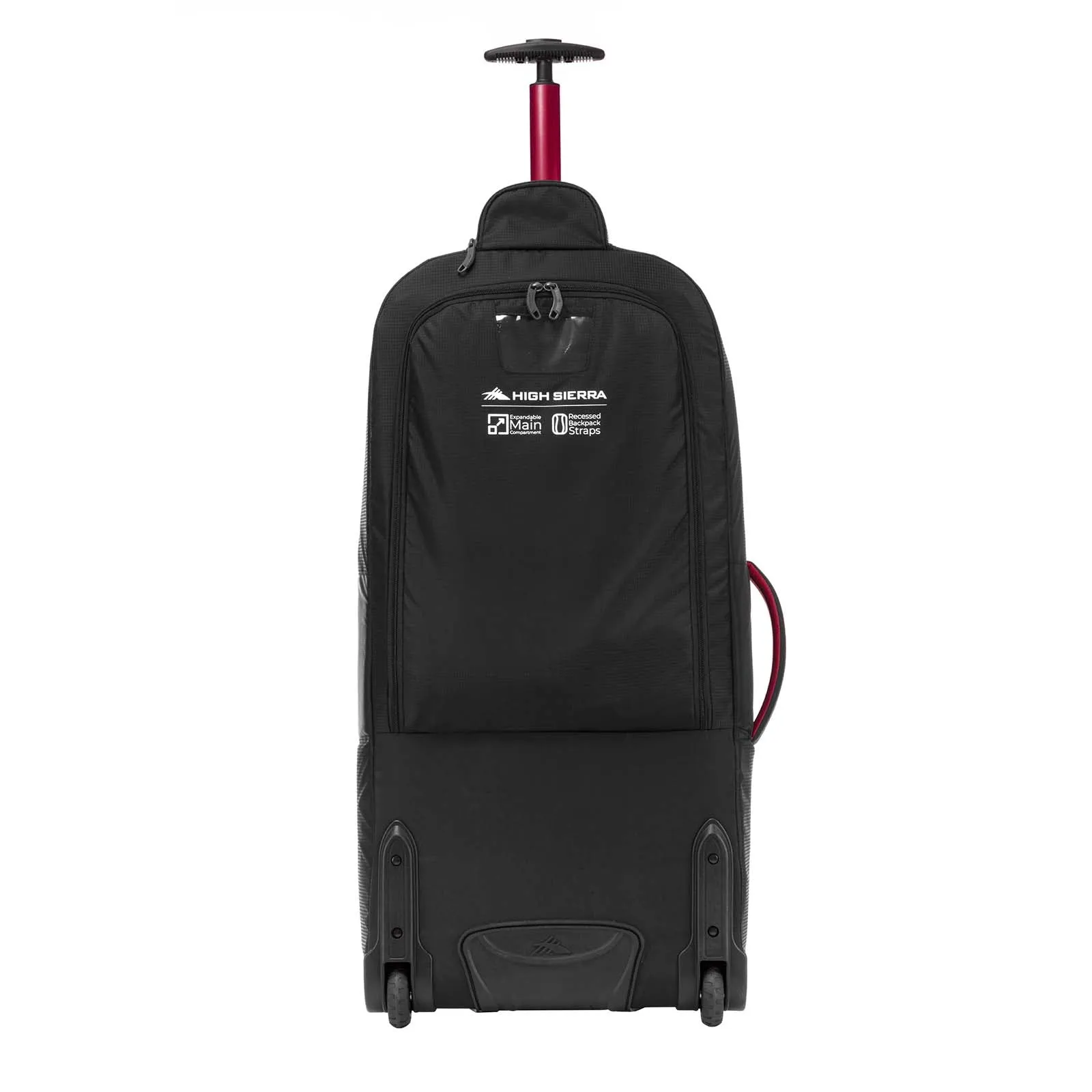 High Sierra Composite V4 84cm Wheeled Duffel Black/Red