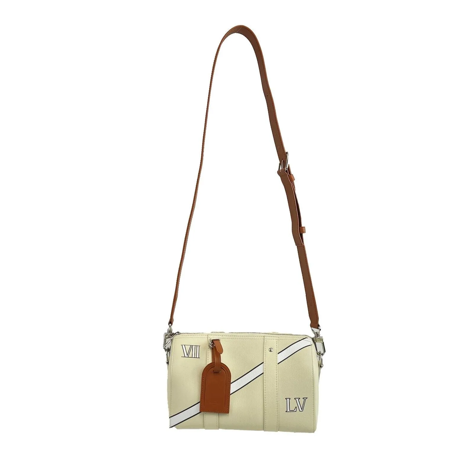 Louis Vuitton - City Keepall Bag Trunk L'oeil Calf Leather Cream Shoulder Bag