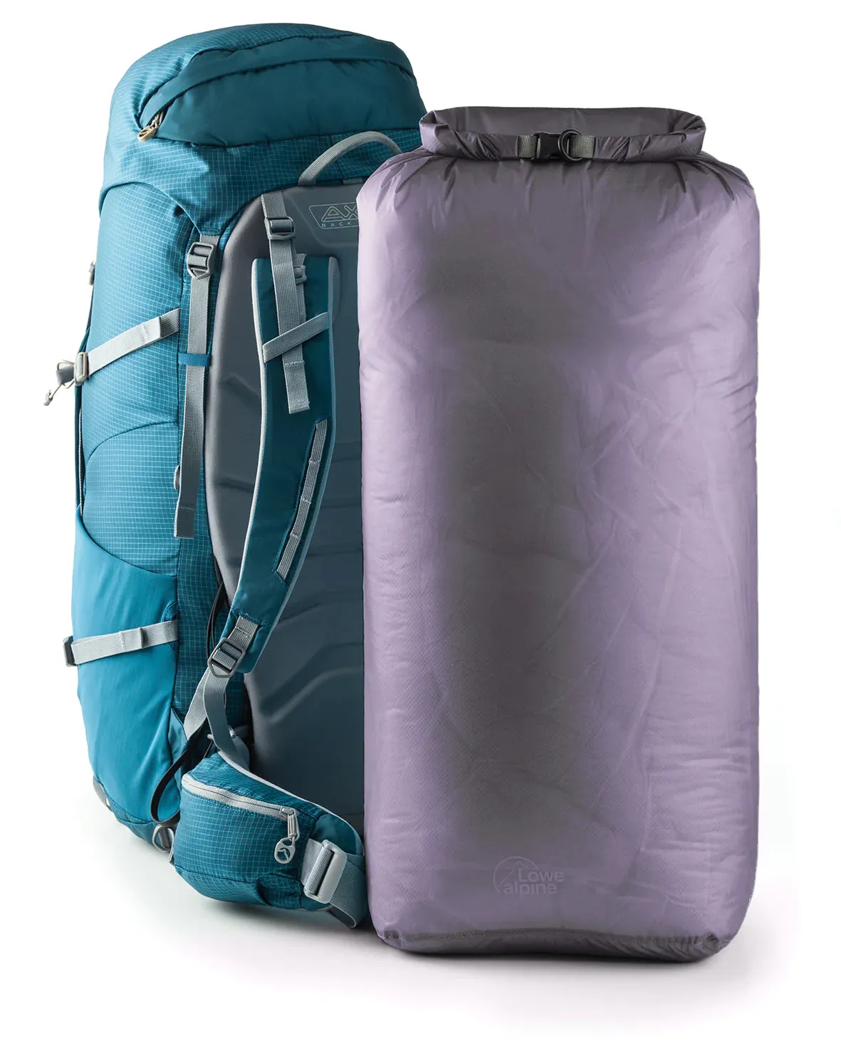 Lowe Alpine AirZone Camino Trek 40:50L Hiking Pack With Ultralite Rucksack Liner Bundle