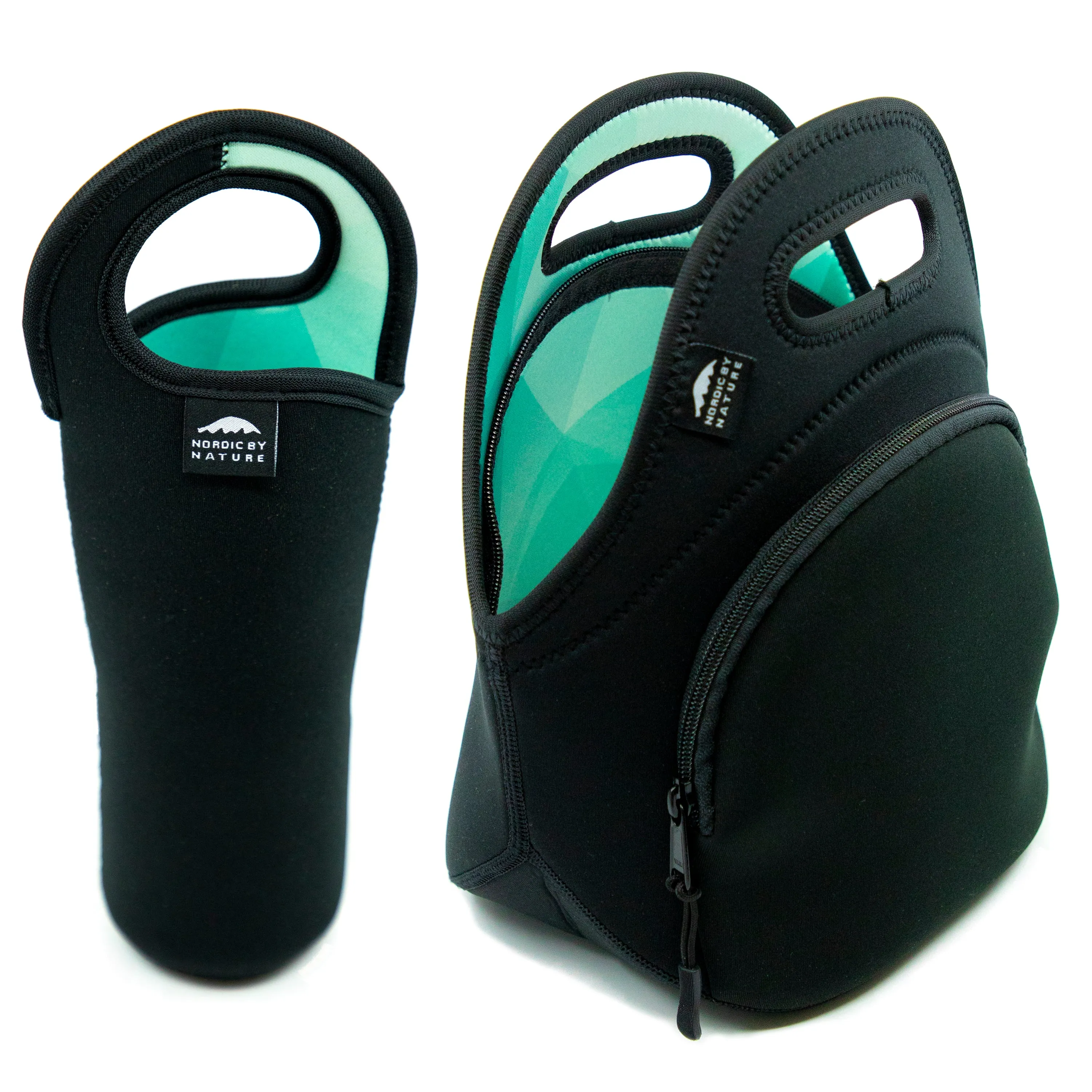 LUNCH BAG SET 12" TURQUOISE