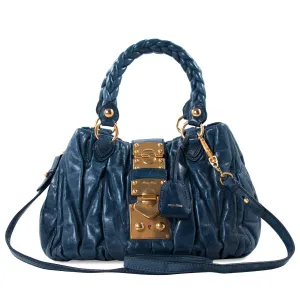 Miu Miu Metalassé Small Tote Bag