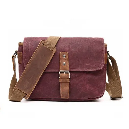 Waterproof Waxed Canvas Camera Bag, Small Camera Bag, Shoulder Bag FX8816